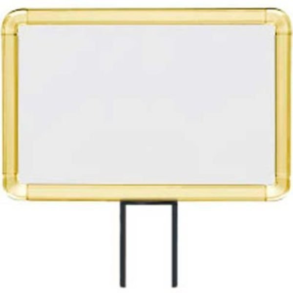 Lavi Industries , Horizontal Fixed Sign Frame, , 7" x 11", Unslotted, Gold 50-1130F12H/GD